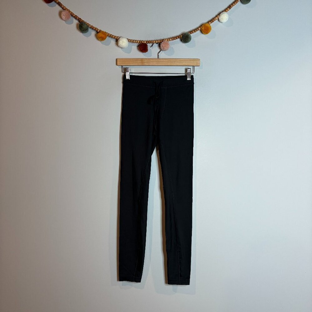 Alo Black Tie Waist Leggings